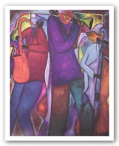The Entertainers Marvin Posey African American Art Print 16x20 