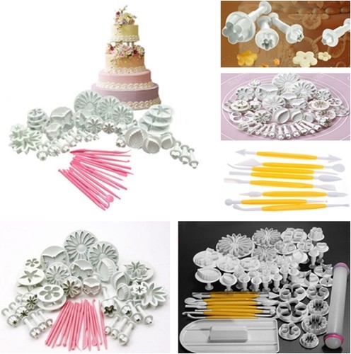 8//33//46//47pcs Sugarcraft Gâteau Décoration Fondant Glaçage Piston Outil Mold Mould S