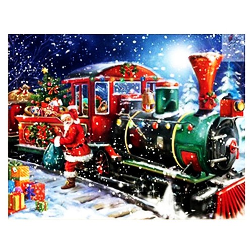 Cross Stitch with 5D Diamond Embroidery Painting Christmas for Home Decor H3L3