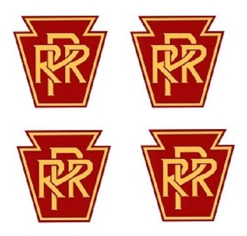 Pennsylvania Railroad O Gauge Train PRR 4 Vinyl 3//4/" x 3//4/"  Logos on 1 sticker
