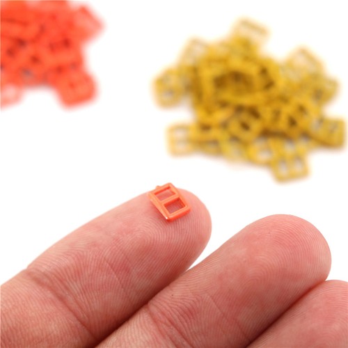 20pcs 3MM Diy Ultra-small Japanese Word Buckle For doll Clothes Shoes SP