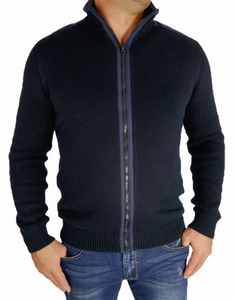 Uomo Cardigan Maglia Giacca Cerniera Inverno a Maglia Giacca collo alla coreana celiod 5
