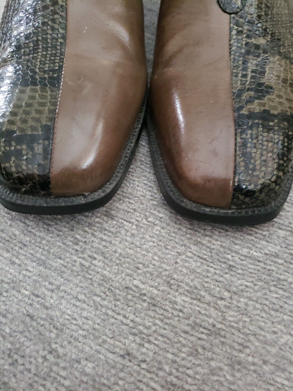 Stacy Adams Green Snakeskin Shoes Size Ebay