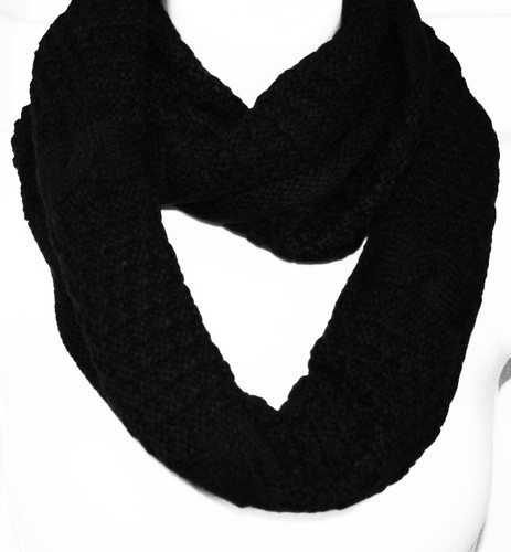 Men Women Unisex winter Infinity scarf Cable Knit Cowl Neck Scarf Shawl