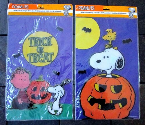 Peanuts SNOOPY Halloween Stick-Eez Lg 3D Clings 2 designs to choose from