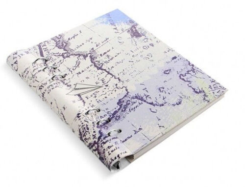 Filofax CLIPBOOK  A5 Patterns Retro Map Notizbuch Notebook mit Ringung 23627 