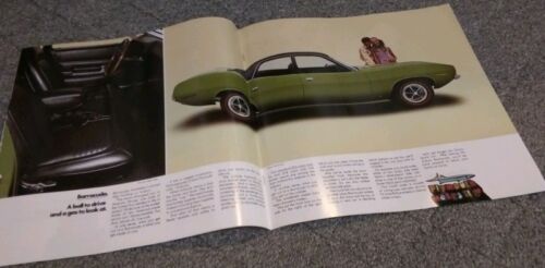 1970 Plymouth Barracuda Car Dealer Sales Brochure 4 Door Cuda VERY RARE LOOK