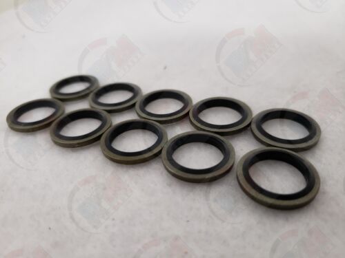 Metal-Rubber Washer MR41 1 Engine Pack of 10 Oil Drain Plug DP41 +