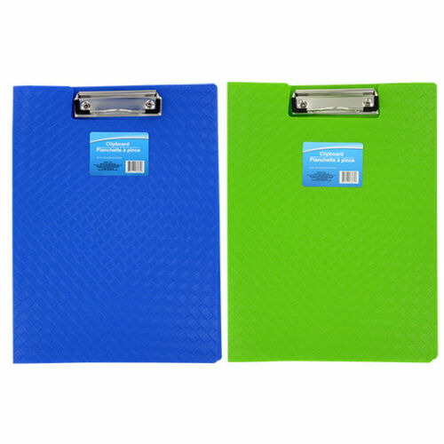 PLASTIC FOLDER CLIPBOARD COLOR FULL LETTER SIZE Blue Green Red Black*You choice