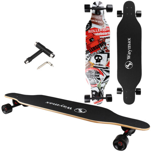 41 Longboard Freestyle Carving Cruising Skateboard 8 Layer Maple T-Tool Included 