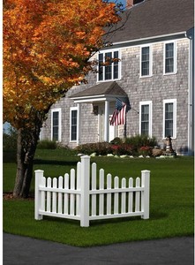 corner picket fence panels 2 6 ft h x 4 6 ft w vinyl white garden yard