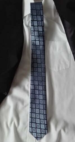 Herren Qualitäts-Krawatte handgefertigt blau handmade tie AD-4451