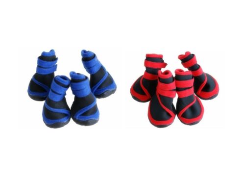 4 pc Pet Dog Shoes Puppy Cat Shoes Boots Waterproof Antislip Paw Protector socks