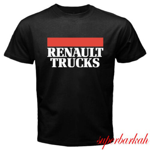 New Renault Trucks Company Trucker Logo Men/'s Black T-Shirt Size S-3XL