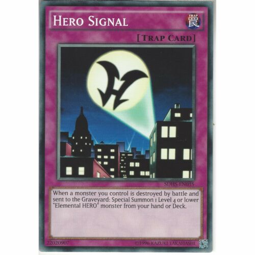 Details about   SDHS-EN035 Hero SignalUnlimitedCommon CardYuGiOh TCG Hero's Strike 