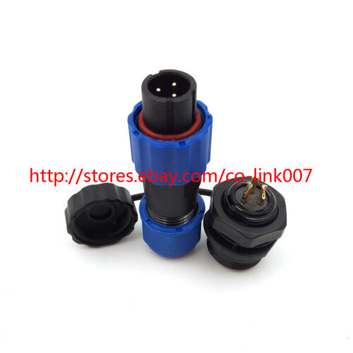 IP68 High-voltage Current Connector Power Plug SD13 3pin Waterproof Connector