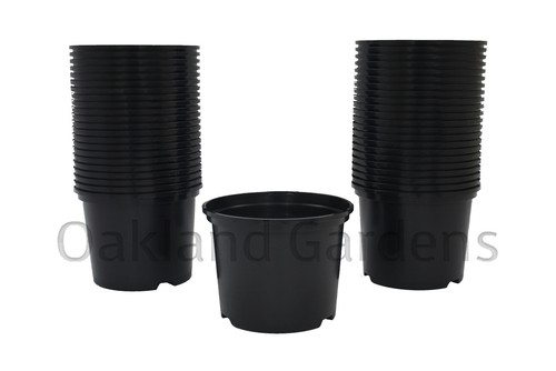 500 X 5 Litre Plant Pots Strong Plastic Black Flower Pot L LT High Quality