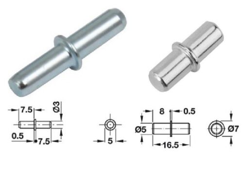 Étagère Supports métal épingles pinces à rivets en 5 mm 3 mm Trou Meuble Cuisine Armoire