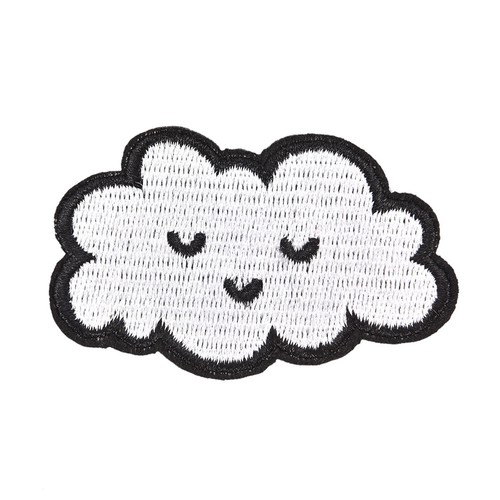 Cloud patches for clothing iron on embroidered sew applique cute DIY accessoDIU