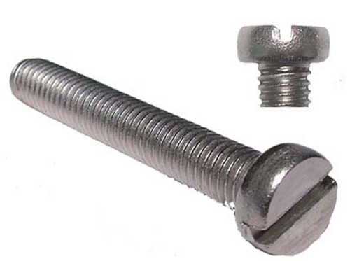 M6 x 12 inoxydable À TÊTE CYLINDRIQUE Machine Vis 6 mm x 12 mm tête cylindrique fendue x20