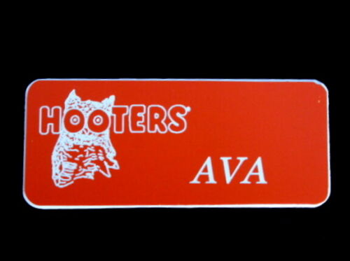 Hooters Uniform Michelle Name Tag Pin Back Dress Role Play Costume Accessory