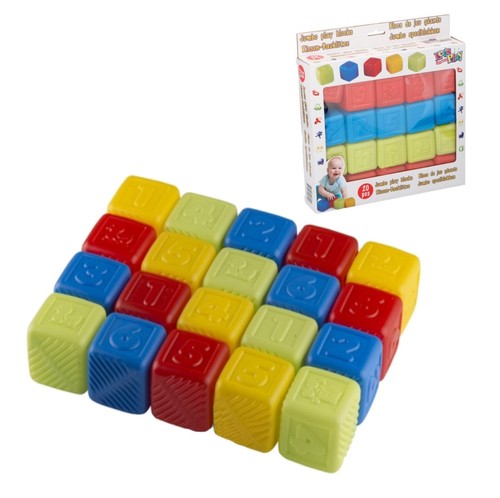 Baby Blocks Playing Jumbo Blocks 20 Piece Building Stacking Blocks For Toddlers