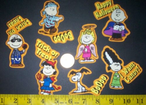 Peanut Snoopy Halloween IRON-ONS FABRIC APPLIQUES IRON-ONS New Cool 