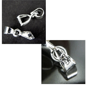 10pcs 925 Sterling Silver Jewellery Findings Pendant Bails 14mm SS1