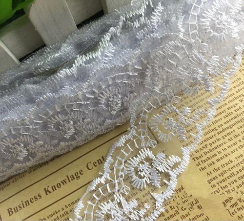 10 METRI Abito da sposa ricamo pizzo ABBIGLIAMENTO ACCESSORI FAI DA TE CUCIRE