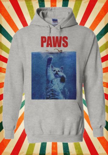 Paws Cat Kitten Meow Parody Hipster Men Women Unisex Top Hoodie Sweatshirt 466