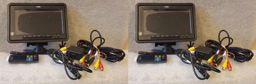 One PAIR Veba AV7024HR 7/" TFT Headrest /& Mountable Reversing Camera Screen