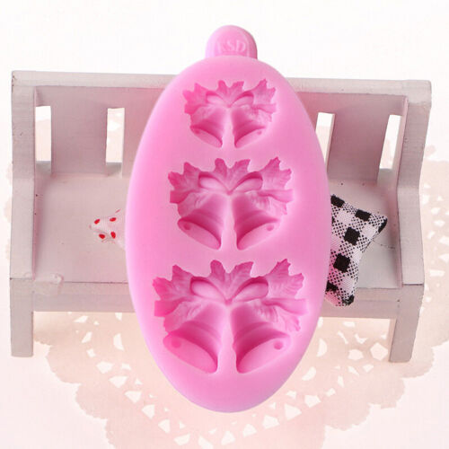 Details about   Christmas bell silicone fondant cake chocolate cookie DIY handwer mold R9V8 