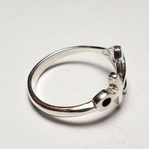 Details about  / Anchor Band Ring Nautical Minimal 925 Sterling Silver Size 9