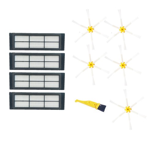 HEPA Filter+Seitenbürste Staubsauger für XiaoMi Mi Roboter 1//2Gen Vacuum Cleaner