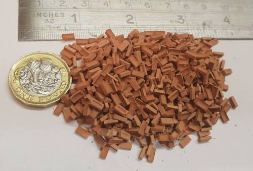 1//56th or 1//48th 700 Small Scale 28mm Terracotta Bricks for Wargames Terrain