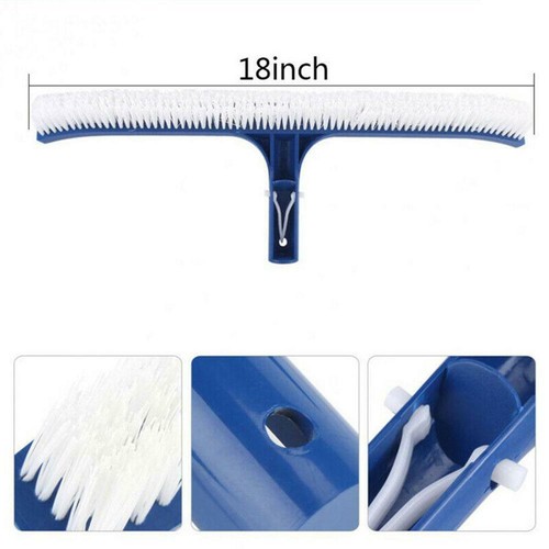 Pool Brush Head Strong 18/" Aluminium Heavy Duty Swimming Pool Cleaning Brush