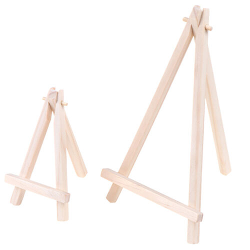 Mini Wooden Tripod Easel Display Painting Stand Card Canvas Holder msS CF