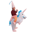 Inflatable Unicorn Costume for Adults Kids Rider Halloween Cosplay Party Dresses
