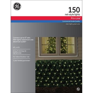 ge pro line 150 clear net light set commercial grade ge pro line 150 clear net light set commercial grade