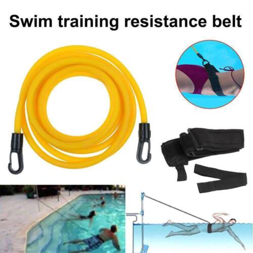 Adjustable Swim Training Resistance Belt 3m Safety Strap Rope Swimming Pool Tool