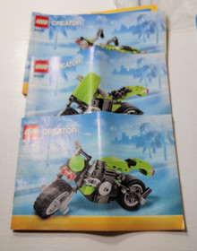 LEGO Creator 3 in 1 ~ 31029 Cargo Heli 31022 Turbo Quad 31018 Cruiser