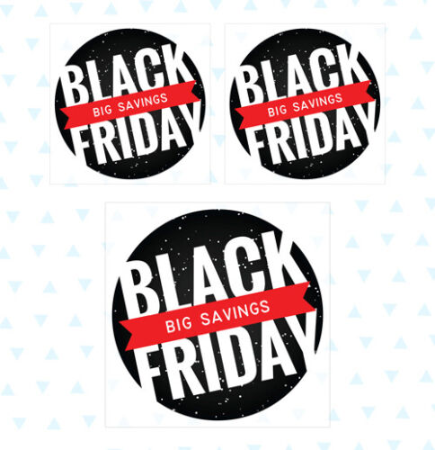 Shop Sale Black Friday Big Savings Removable Window Self Cling Stickers