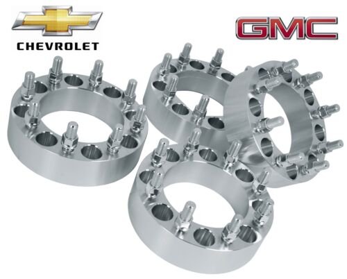8x6.5 to 8x6.5 Wheel Spacers Adapters Fit Most Chevy And Gmc 8 Lug 2 Inch Thick 