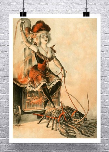 Kunstplakate Lobster Lady Vintage Freak Show Poster Rolled Canvas Giclee Print 24x32 In Antiquitaten Kunst Amc Geidai Ac Jp