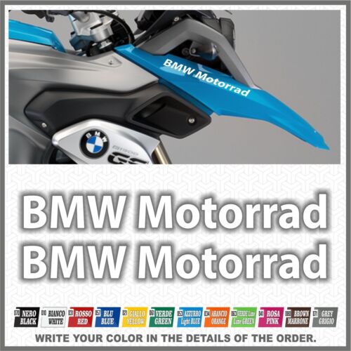 2x BMW Motorrad Blue R1200 R1150 F800 F650 F700 GS 99-17 PEGATINA AUTOCOLLANT
