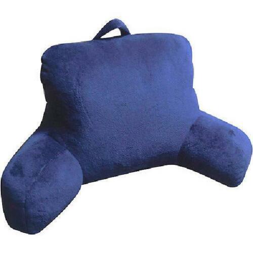 Plush Backrest Pillow Bed Cushion Support Reading Back Rest Arms Chair Lounger 