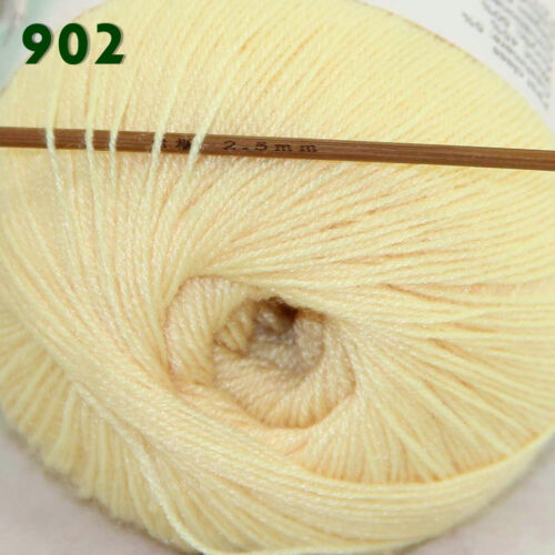 Sale 1 Skein x50gr LACE Soft Crochet Acrylic Wool Cashmere hand knitting Yarn 