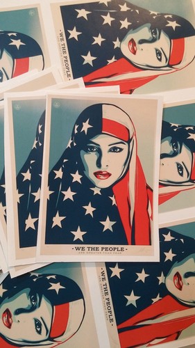 WE THE PEOPLE womens march printed bumper sticker