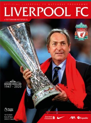 LIVERPOOL v TOTTENHAM 16/12/20 OFFICIAL PROGRAMME Sold Out 