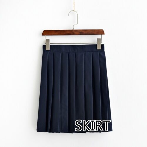 Girls Japanese School Uniform JK Sailor Shirt Skirt Outfit Suit Fancy Dress